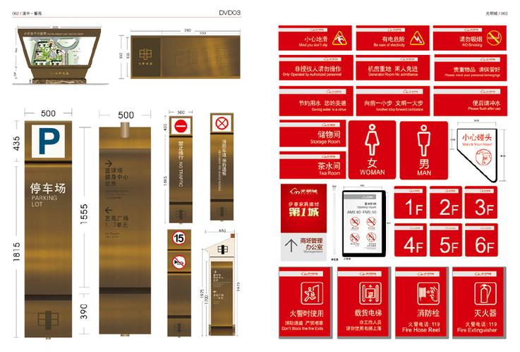 国际标识设计总编导视系统标牌指示牌企业小区公共商场房地产素材 标牌设计